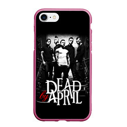 Чехол iPhone 7/8 матовый Dead by April: Dark Rock, цвет: 3D-малиновый