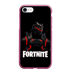 Чехол iPhone 7/8 матовый Fortnite: Cyborg, цвет: 3D-малиновый