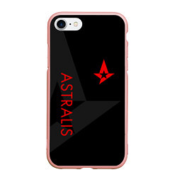 Чехол iPhone 7/8 матовый Astralis: Dark Style, цвет: 3D-светло-розовый