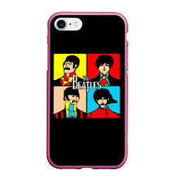 Чехол iPhone 7/8 матовый The Beatles: Pop Art