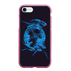 Чехол iPhone 7/8 матовый Dead Spaсe: Blue Style