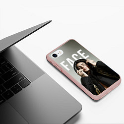 Чехол iPhone 7/8 матовый FACE: Slime, цвет: 3D-светло-розовый — фото 2
