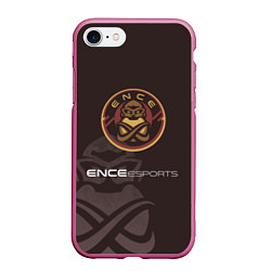 Чехол iPhone 7/8 матовый ENCE Esports, цвет: 3D-малиновый