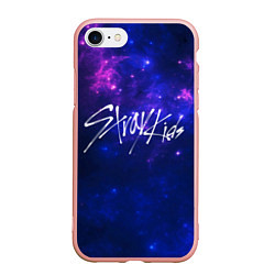 Чехол iPhone 7/8 матовый Stray Kids, цвет: 3D-светло-розовый