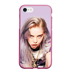 Чехол iPhone 7/8 матовый Billie Eilish: Six Feet Under, цвет: 3D-малиновый