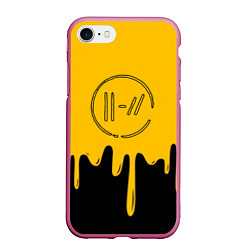 Чехол iPhone 7/8 матовый TWENTY ONE PILOTS, цвет: 3D-малиновый