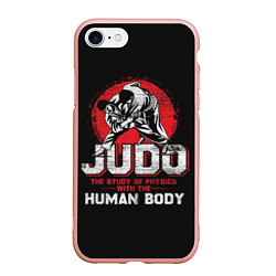 Чехол iPhone 7/8 матовый Judo: Human Body, цвет: 3D-светло-розовый