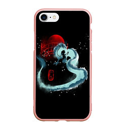 Чехол iPhone 7/8 матовый Унесенные Призраками, цвет: 3D-светло-розовый