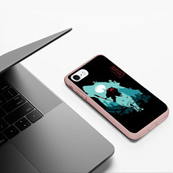 Чехол iPhone 7/8 матовый Princess Mononoke, цвет: 3D-светло-розовый — фото 2