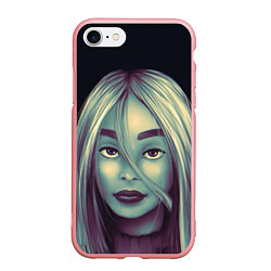 Чехол iPhone 7/8 матовый Billie Eilish, цвет: 3D-баблгам