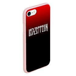 Чехол iPhone 7/8 матовый Led Zeppelin, цвет: 3D-светло-розовый — фото 2