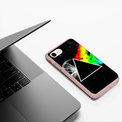 Чехол iPhone 7/8 матовый PINK FLOYD, цвет: 3D-светло-розовый — фото 2