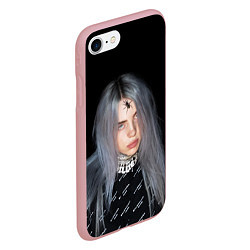 Чехол iPhone 7/8 матовый BILLIE EILISH с Пауком, цвет: 3D-баблгам — фото 2