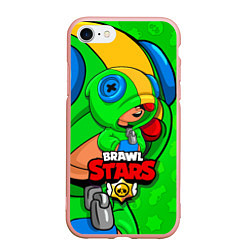 Чехол iPhone 7/8 матовый BRAWL STARS LEON