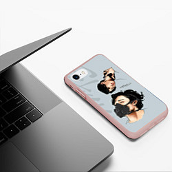 Чехол iPhone 7/8 матовый Stray Kids, цвет: 3D-светло-розовый — фото 2