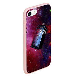 Чехол iPhone 7/8 матовый Doctor Who, цвет: 3D-светло-розовый — фото 2