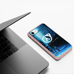 Чехол iPhone 7/8 матовый HALF-LIFE 2, цвет: 3D-светло-розовый — фото 2