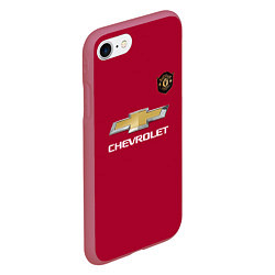 Чехол iPhone 7/8 матовый Lingard Manchester United, цвет: 3D-малиновый — фото 2