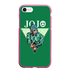 Чехол iPhone 7/8 матовый JoJo Bizarre Adventure, цвет: 3D-малиновый