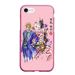 Чехол iPhone 7/8 матовый JoJo Bizarre Adventure, цвет: 3D-малиновый