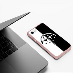 Чехол iPhone 7/8 матовый BRING ME THE HORIZON, цвет: 3D-светло-розовый — фото 2