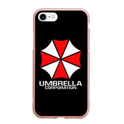 Чехол iPhone 7/8 матовый UMBRELLA CORP, цвет: 3D-светло-розовый