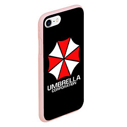 Чехол iPhone 7/8 матовый UMBRELLA CORP, цвет: 3D-светло-розовый — фото 2