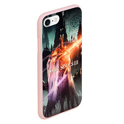 Чехол iPhone 7/8 матовый Dark Souls 3 Pontiff Sulyvahn, цвет: 3D-светло-розовый — фото 2