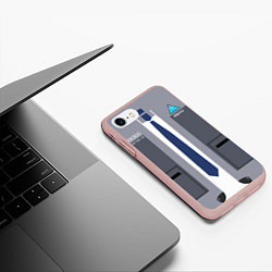 Чехол iPhone 7/8 матовый Detroit:become, цвет: 3D-светло-розовый — фото 2