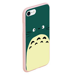 Чехол iPhone 7/8 матовый Totoro, цвет: 3D-светло-розовый — фото 2