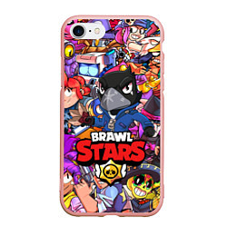 Чехол iPhone 7/8 матовый BRAWL STARS CROW