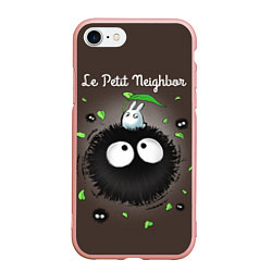 Чехол iPhone 7/8 матовый My Neighbor Totoro, цвет: 3D-светло-розовый