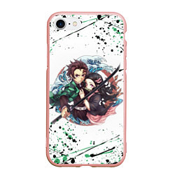 Чехол iPhone 7/8 матовый KIMETSU NO YAIBA