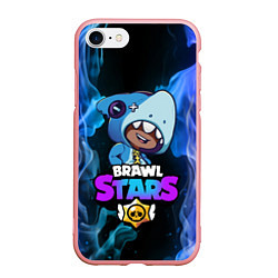 Чехол iPhone 7/8 матовый Brawl Stars LEON, цвет: 3D-баблгам