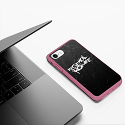 Чехол iPhone 7/8 матовый My Chemical Romance, цвет: 3D-малиновый — фото 2