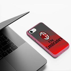 Чехол iPhone 7/8 матовый Milan, цвет: 3D-малиновый — фото 2