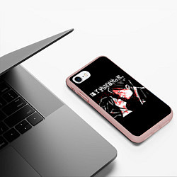 Чехол iPhone 7/8 матовый My Chemical Romance, цвет: 3D-светло-розовый — фото 2