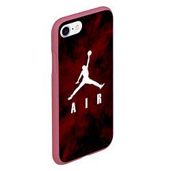 Чехол iPhone 7/8 матовый MICHAEL JORDAN, цвет: 3D-малиновый — фото 2