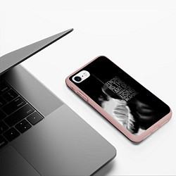 Чехол iPhone 7/8 матовый Fencing is the art, цвет: 3D-светло-розовый — фото 2