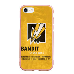 Чехол iPhone 7/8 матовый Bandit R6s, цвет: 3D-светло-розовый