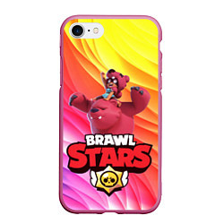 Чехол iPhone 7/8 матовый Brawl Stars - Nita, цвет: 3D-малиновый