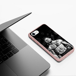 Чехол iPhone 7/8 матовый CONOR McGREGOR, цвет: 3D-светло-розовый — фото 2