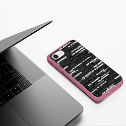 Чехол iPhone 7/8 матовый OK BOOMER, цвет: 3D-малиновый — фото 2