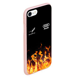 Чехол iPhone 7/8 матовый Audi Ауди, цвет: 3D-светло-розовый — фото 2