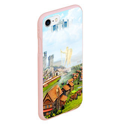 Чехол iPhone 7/8 матовый ГЕРОИ МЕЧА И МАГИИ, цвет: 3D-светло-розовый — фото 2
