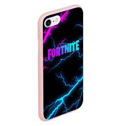 Чехол iPhone 7/8 матовый FORTNITE, цвет: 3D-светло-розовый — фото 2