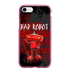 Чехол iPhone 7/8 матовый Bad Robot, цвет: 3D-малиновый