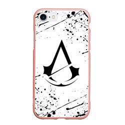 Чехол iPhone 7/8 матовый ASSASSINS CREED, цвет: 3D-светло-розовый