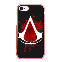 Чехол iPhone 7/8 матовый Assassin’s Creed, цвет: 3D-светло-розовый