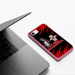 Чехол iPhone 7/8 матовый My Hero Academia, цвет: 3D-малиновый — фото 2